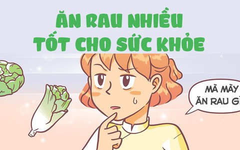 Bị mẹ la vì ăn rau nhiều