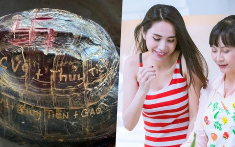 Netizen nổi đóa vì mẹ Thủy Tiên khắc tên lên mai rùa để phóng sinh