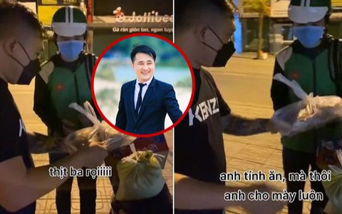 Tài xế ngồi 3 tiếng không có khách được tặng gạo, thịt mùa dịch