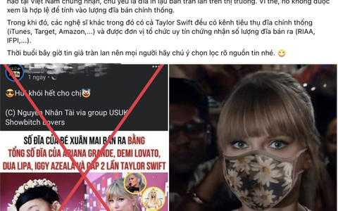Thực hư bé Xuân Mai bán đĩa 'vượt mặt' Taylor Swift, Ariana Grande