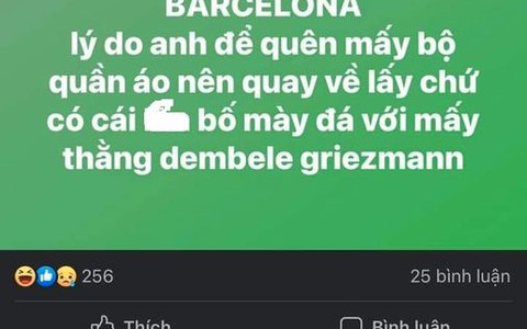 Ảnh chế: Messi chia tay Barca, cập bến V League
