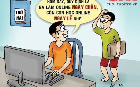 Con trai, đừng phá vỡ gia quy ngày giãn cách