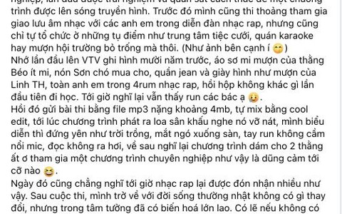 Đen Vâu tiết lộ cảm xúc khó tả về lần đầu rap trên sóng trực tiếp