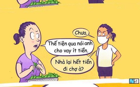 Chưa lãnh lương đã qua nhà hàng xóm tám chuyện