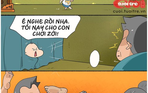 Chơi cờ với thằng con Trời đánh