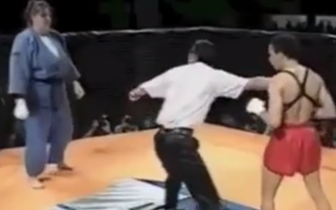 Nữ võ sĩ Judo 'khổng lồ' hạ nam võ sĩ MMA trong 60 giây