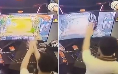 Game thủ lỡ tay đấm vỡ màn hình máy tính vội đứng dậy bỏ về