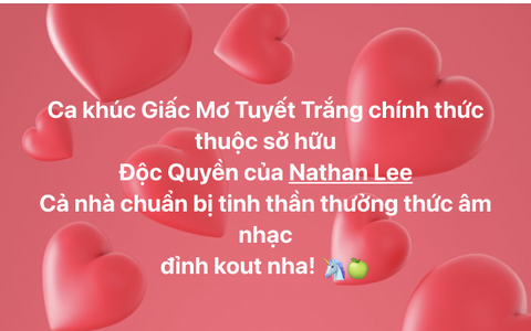 'Giấc mơ tuyết trắng' của Thủy Tiên nay đã 'về tay' Nathan Lee