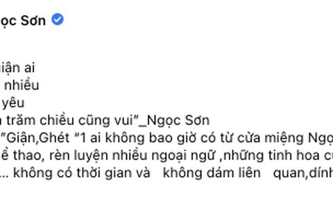 Ngọc Sơn tiết lộ: 'Cả đời chỉ biết yêu không biết giận'