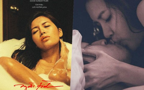 Minh Tú 'mắc cỡ' khi xem lại cảnh nóng mình đóng trong 'Người tình'