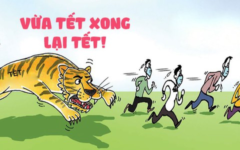 Tết chồng Tết... chạy mau!