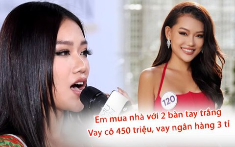 Thí sinh hoa hậu 22 tuổi tay trắng vay 3 tỉ đồng mua nhà