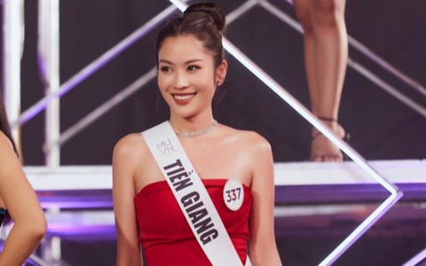 Nam Anh quên bài, gọi bạn diễn là 'bà nội' ở 'Hoa hậu Hoàn vũ'