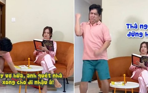 Đức Thịnh nổi quạu vì liên tục bị bà xã Thanh Thúy cho ăn cú lừa