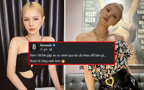 Xemesis 'phản bác' dân mạng khen Xoài Non giống Rosé (BlackPink)