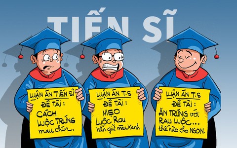 Luận án tiến sĩ tào lao: Luộc rau, đọc số...