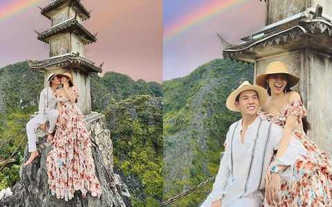 Ảnh vui sao Việt 8/6: Vợ chồng Phương Trinh Jolie ‘ná thở’ leo núi