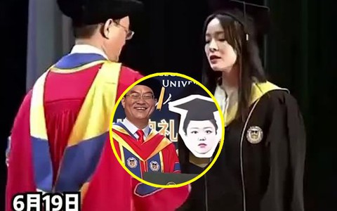 Nữ sinh 'lột xác' liên tục khi lên nhận bằng tốt nghiệp
