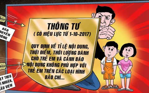 Truyền thông phải cảnh báo nội dung nếu không phù hợp với trẻ