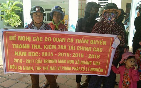 Phụ huynh yêu cầu thanh tra trường mầm non dự thu 3 triệu/trẻ