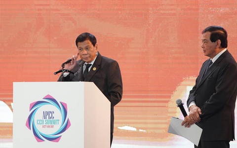 Tổng thống Duterte: Không cần viện trợ nhân đạo mà là thị trường