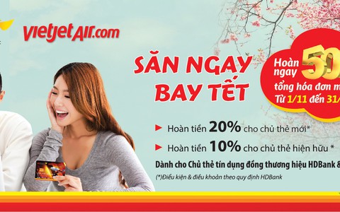 Mở thẻ Visa – Giảm ngay giá vé