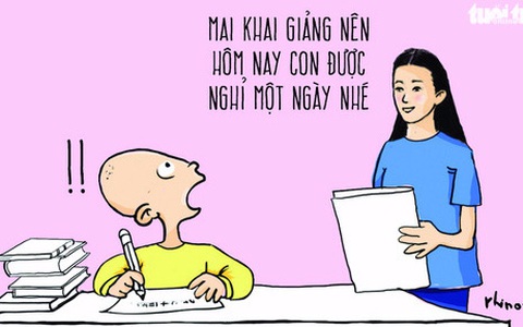 Tựu trường, nhắc... sách giáo khoa