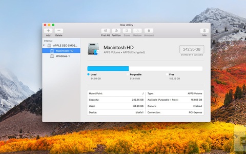 Hiểu về định dạng APFS trong Apple macOS High Sierra mới ra mắt