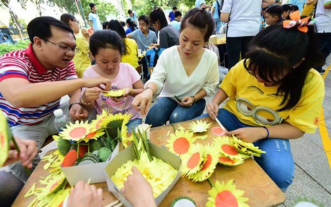 Hướng dương bừng sáng ở Sài Gòn và Hà Nội