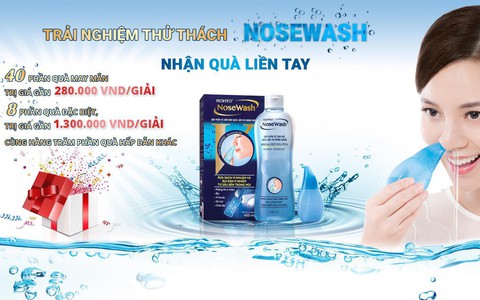 Cơ hội miễn phí trải nghiệm cách rửa mũi mới từ Nhật