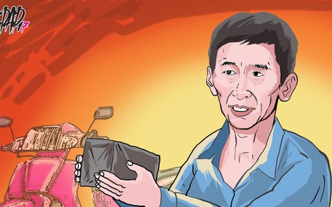 Bác xe ôm chở... làn gió mát