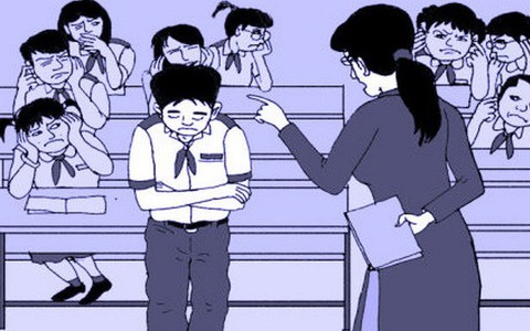 Bị cô đánh nhiều lần, con tôi mặc định mình học dốt