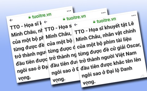 Tuổi Trẻ Online xin lỗi bạn đọc