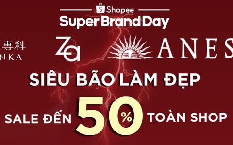 “Sale khủng” đến 50% từ các thương hiệu của Shiseido C&PC trên Shopee