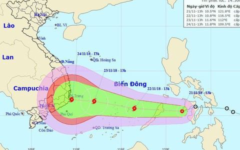 Áp thấp nhiệt đới tiến gần biển Đông, sắp thành bão