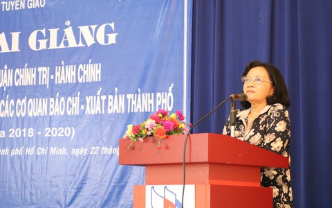 TP.HCM khai giảng lớp trung cấp chính trị cho phóng viên, biên tập viên