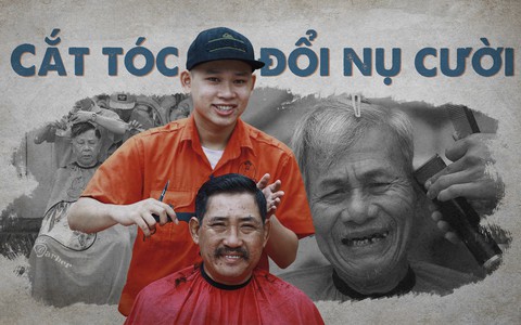 Cắt tóc đổi nụ cười trên vỉa hè Đà Nẵng