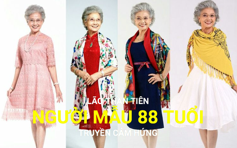 Xem người mẫu 88 tuổi giảm cân, 18 năm làm người mẫu
