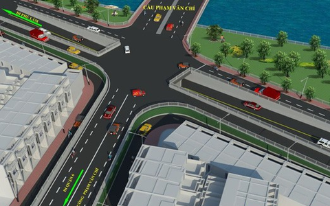 Khởi công xây dựng đường chui dạ cầu Phạm Văn Chí