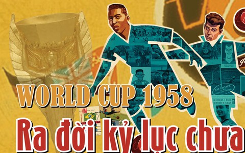 World Cup 1958: Ra đời kỷ lục kéo dài 60 năm
