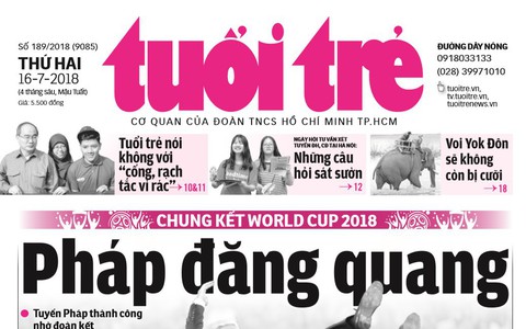 Mời bạn đọc tiếp tục theo dõi nhật báo Tuổi Trẻ, Tuổi Trẻ Cuối tuần, Tuổi Trẻ Cười
