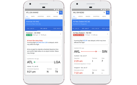 Google Flights có thêm tính năng dự báo hoãn chuyến bay