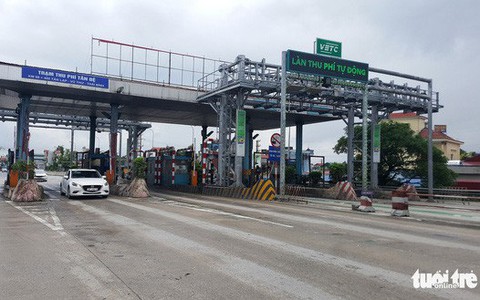 Tháo dỡ toàn bộ trạm thu phí Tân Đệ trước 28-1