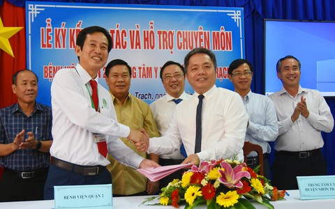 Nhơn Trạch và Quận 2 hợp tác hỗ trợ liên viện