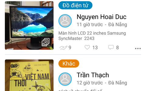 Cho và nhận vật phẩm dễ dàng qua ứng dụng điện thoại