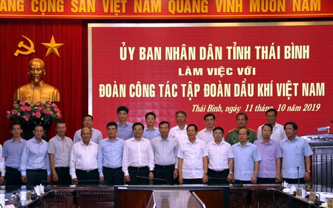 Lãnh đạo UBND tỉnh Thái Bình làm việc với Tổng giám đốc PV GAS