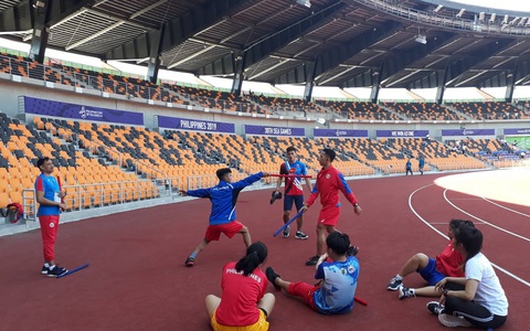 Sân thi đấu điền kinh đẹp 'long lanh' sẵn sàng cho SEA Games 30