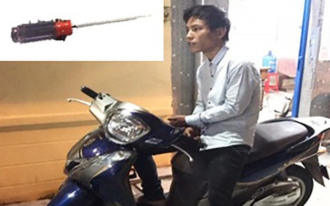 Nam thanh niên xô phụ nữ cướp xe SH ở quận Tân Bình bị công an tóm gọn