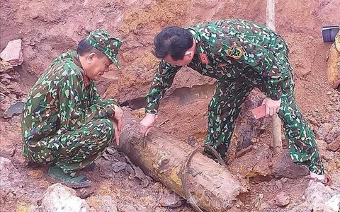 Quảng Bình xử lý an toàn quả bom nặng 227kg