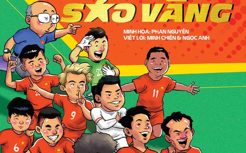Những chiến binh sao vàng: Xem ông Park, Văn Hậu, Tiến Linh, Lâm Tây qua nét vẽ chibi
